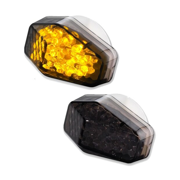 Arlows LED Blinker SMOKE Suzuki GSXR 600 750 1000 SV650...