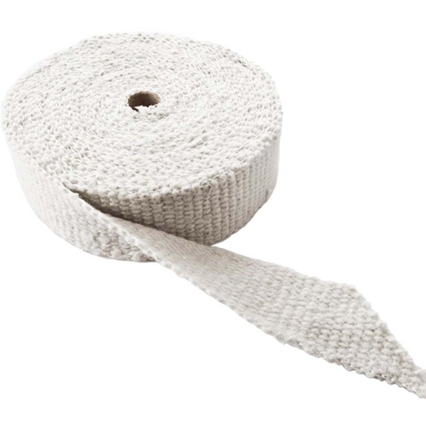 Arlows 10m Keramik Heat Wrap White (Width: 50mm)