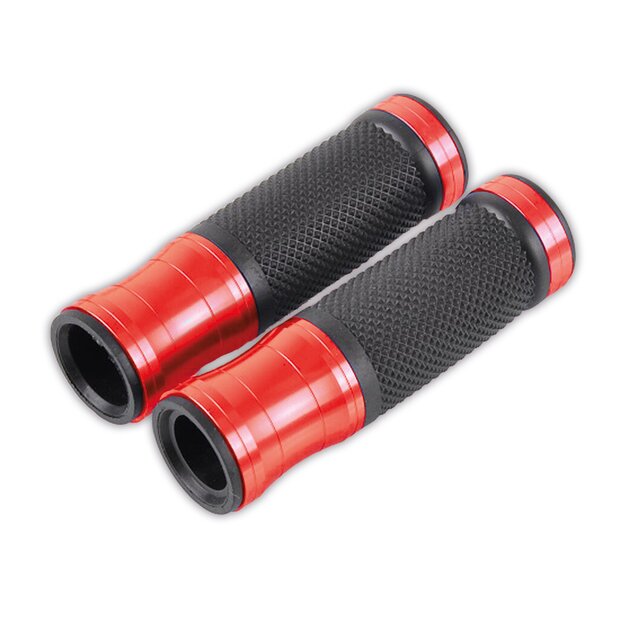 Arlows Universal CNC Grips Rubber Grips Color Red Black