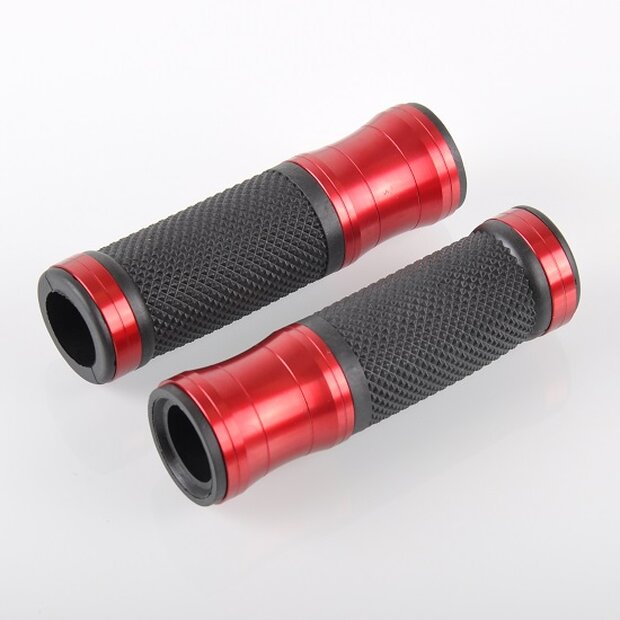 Arlows Universal CNC Grips Rubber Grips Color Red Black