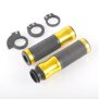 Arlows CNC Deluxe handlebar grips, Gold / Black, 120 mm – pair