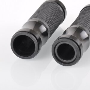 Arlows CNC handlebar grips, Black, 120 mm – pair