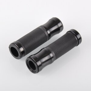 Arlows CNC handlebar grips, Black, 120 mm – pair