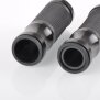 Arlows CNC handlebar grips, Black, 120 mm – pair