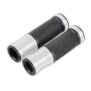 Arlows CNC handlebar grips, Silver, 120 mm – pair