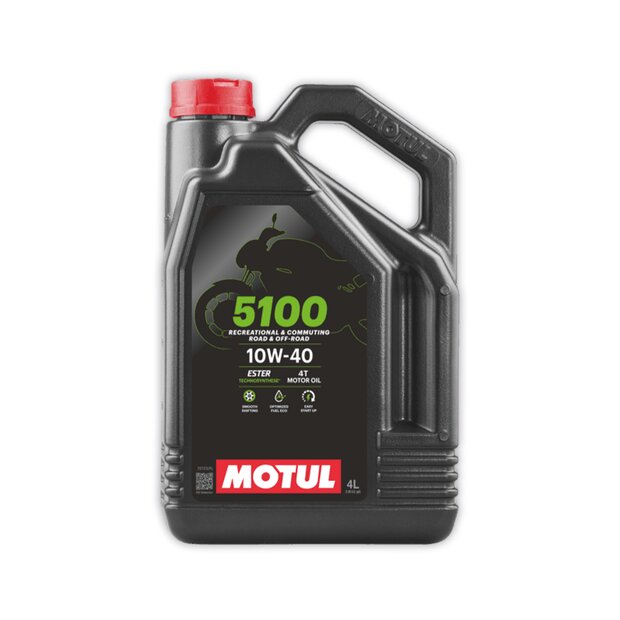 4 Liter Motul 5100 4T SAE 10W40 Motorcycle Engine Oil