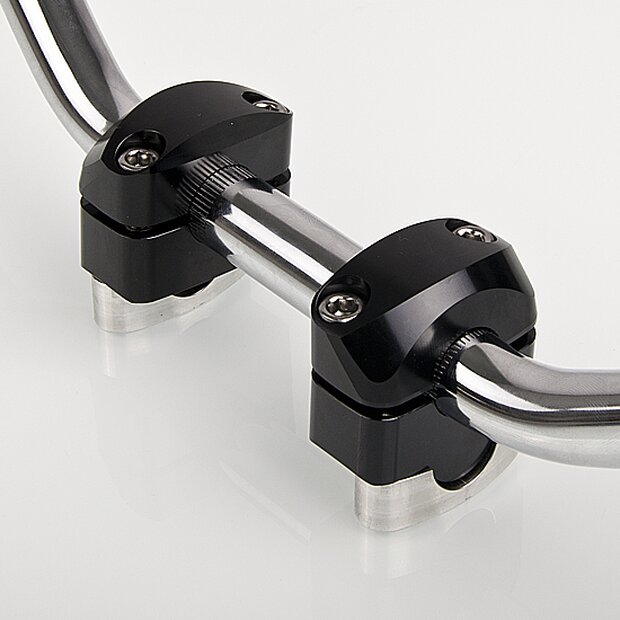 Arlows 20mm handlebar brackets black handlebar risers...