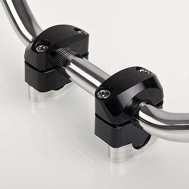 Arlows 20mm handlebar risers black handlebar riser steel...
