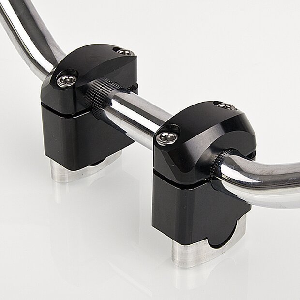 Arlows 30mm handlebar brackets black handlebar risers...