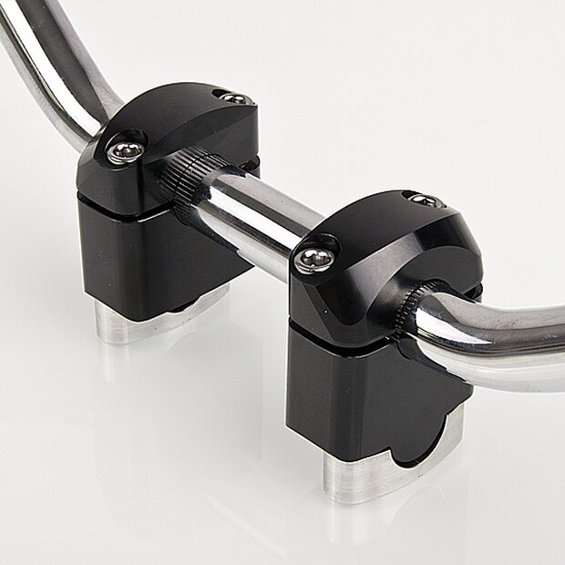 Arlows 35mm handlebar risers black handlebar riser steel...