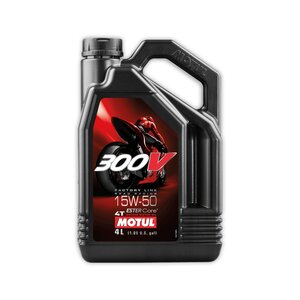 4 Liter Motul 300V 4T Factory Line 15W50 Engine Oil...