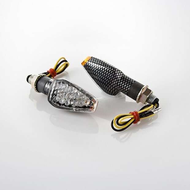 Arlows Universal LED blinker Trapez carbon 85mm