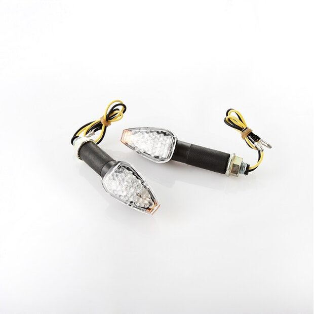 Arlows Universal LED Turn Signal Trapezoid Black 85mm