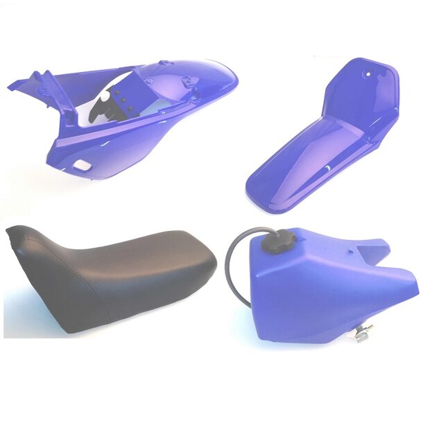 Arlows PY80 plastic kit body blue fender tank seat 88-06...