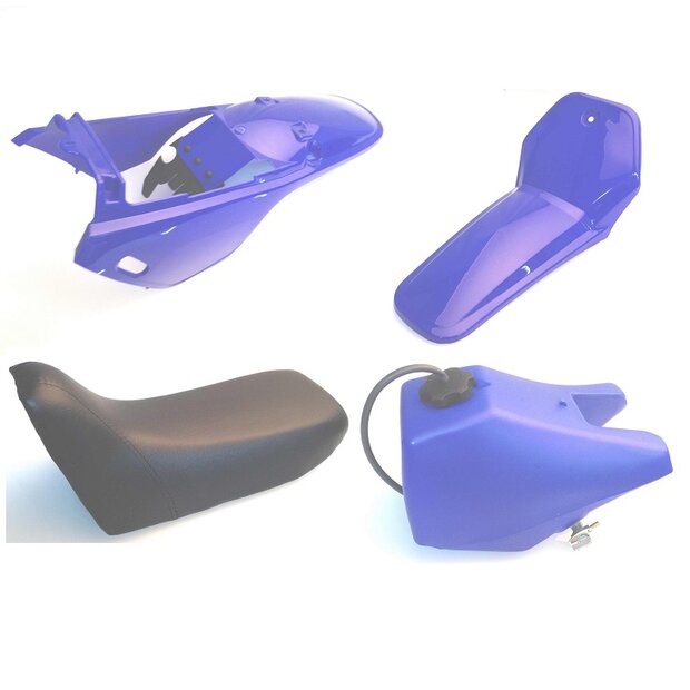 Arlows PY80 Plastic Kit Body Blue Mudguard Tank Seat...