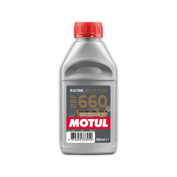 0.5 liter Motul brake fluid RBF 660 Racing Brake Fluid