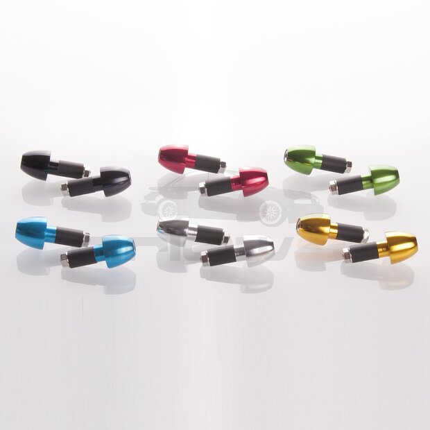 Arlows 22mm handlebar weights aluminum handlebar T3K red