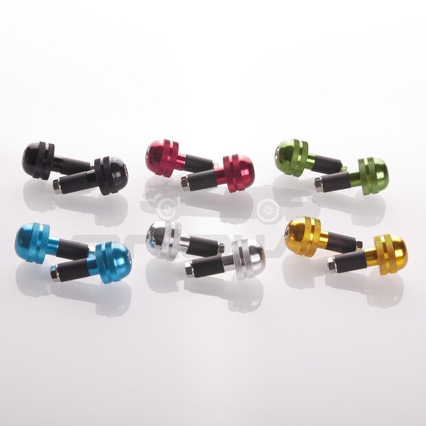 Arlows 22mm handlebar weights steel handlebar T4g red