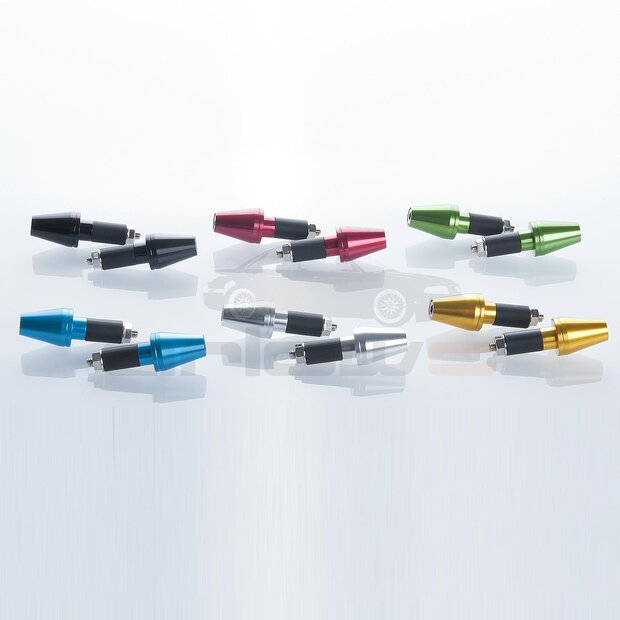 Arlows 22mm handlebar weights aluminum handlebar T5K blue