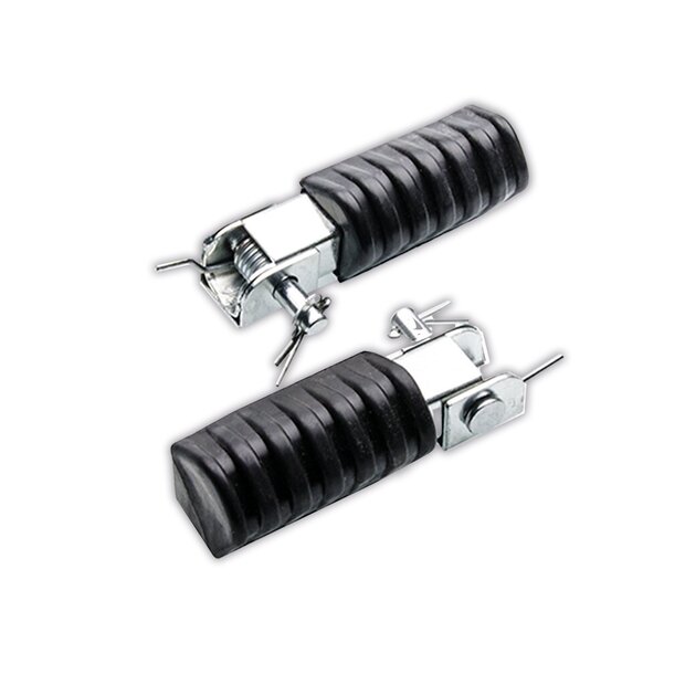 Arlows Yamaha PW50 Rubber Footpegs 88-06 Black New