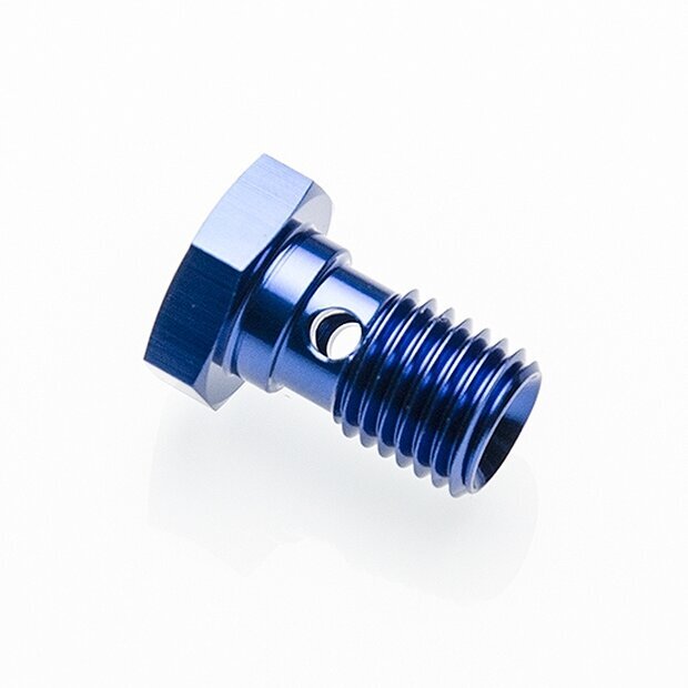 Arlows Aluminium Hohlschraube M12 x 1,25 ( Blau eloxiert )