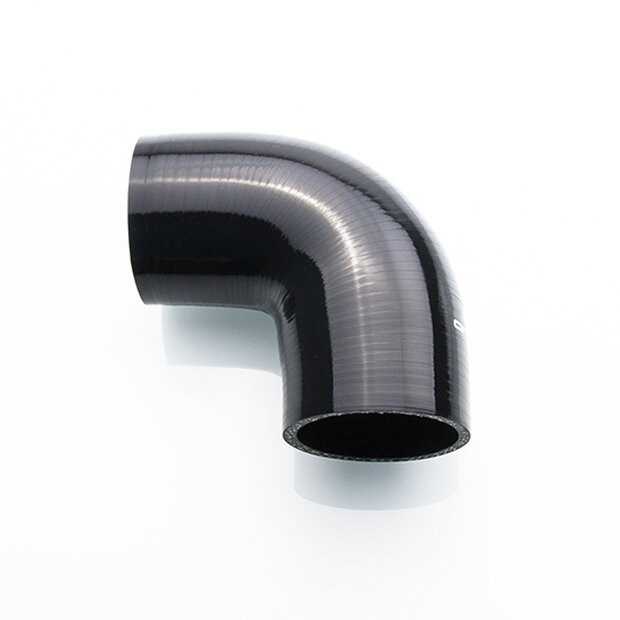  70mm Siliconhose 90 Elbow / Connector (Black) Hose
