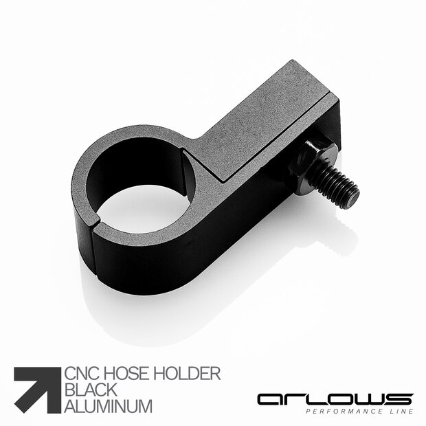 Arlows Dash 3 Aluminium Hose Clamp (6,35mm/Black)