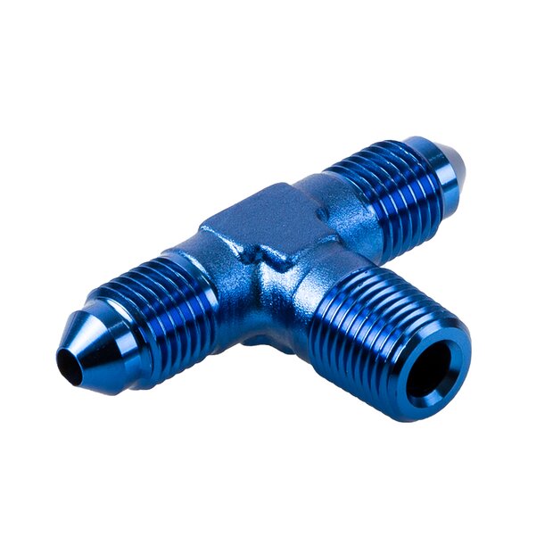 Arlows adapter / t-piece 1/4 NPT to 2 x Dash 6 male
