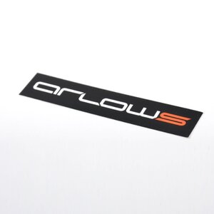 Arlows Aufkleber 80 x 6,5cm Weiss / Orange