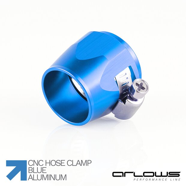 Arlows Alu Schlauchschelle 6-15mm / Dash 6 ( Farbe Blau )