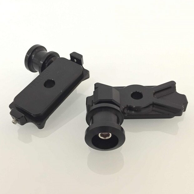 Arlows St�nderaufnahme Schwinge Endkappe Kettenspanner Honda CBR250 CBR300 11-Schwarz