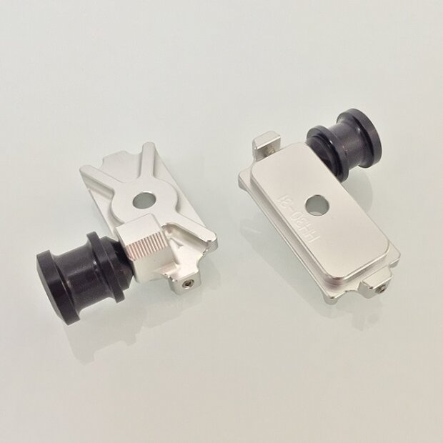 Arlows stand mount swingarm end cap chain tensioner Honda CBR250 CBR300 11- Silver