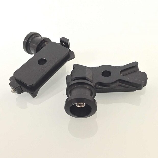 Arlows stand mount swingarm end cap chain tensioner Kawasaki NINJA 300 13-16 Black