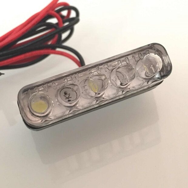 Arlows Universal 3 LED mini indicator lights 12V number plate light, e-marked