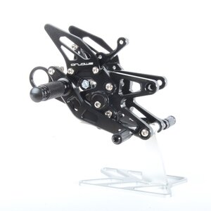 Arlows Racing footrest system BMW S1000RR K46 HP4 K42 S1000R 2009-2014 Black