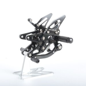 Arlows Racing footrest system BMW S1000RR K46 HP4 K42 S1000R 2009-2014 Black