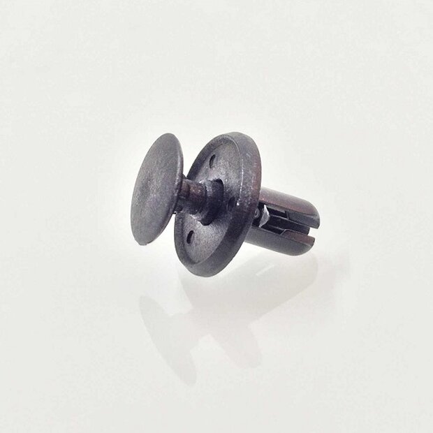 Arlows 10x Plastic Rivet Black Clip Screw 6mm Clamping 003