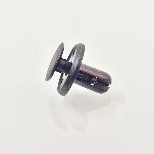 Arlows 10x Plastic Rivet Black Clip Screw 6mm Clamping 003