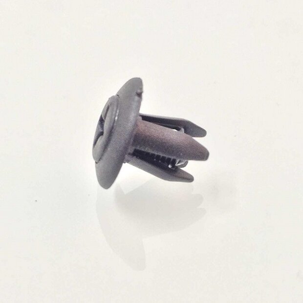 Arlows 10x Kunststoff Niete Schwarz Clip Schraube 7mm Klemmung 017