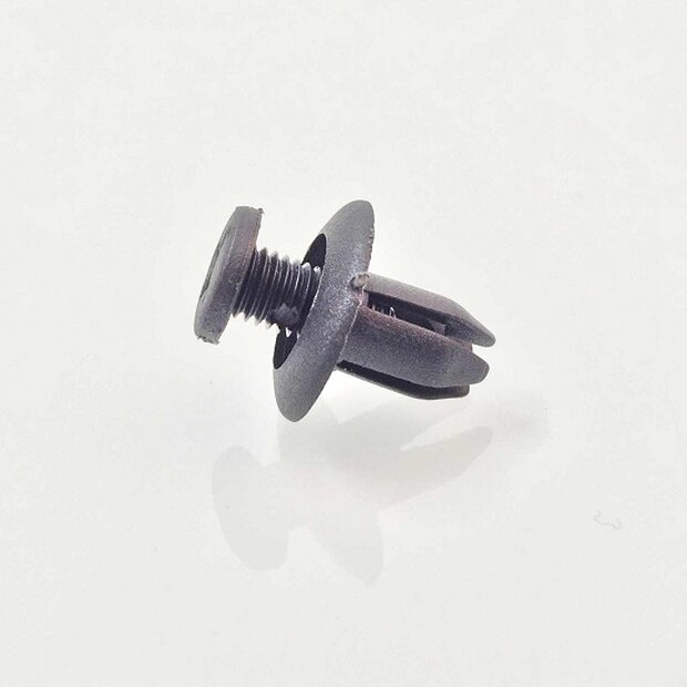 Arlows 10x plastic rivet black clip screw 7mm clamping 017