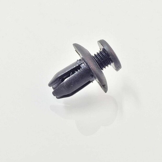 Arlows 10x plastic rivet black clip screw 7mm clamping 017