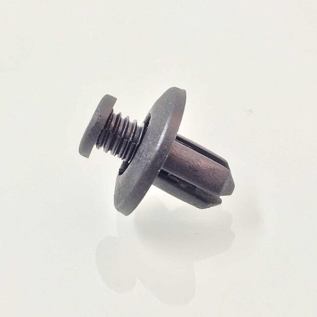 Arlows 10x Kunststoff Niete Schwarz Clip Schraube 8mm Klemmung 018