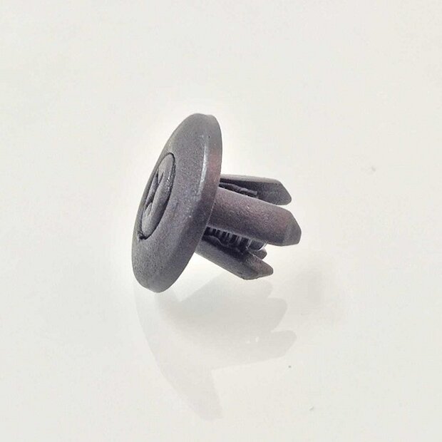 Arlows 10x plastic rivet black clip screw 8mm clamping 018