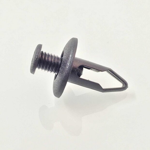 Arlows 10x Kunststoff Niete Schwarz Clip Schraube 8mm Klemmung 021