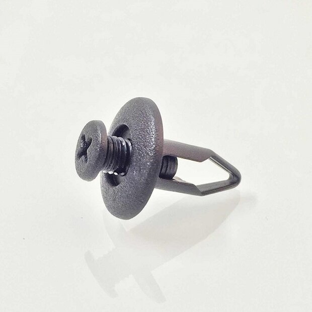 Arlows 10x Plastic Rivet Black Clip Screw 8mm Clamping 021