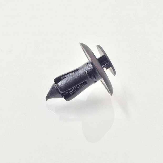Arlows 10x Kunststoff Niete Schwarz Clip Schraube 8mm Klemmung 022