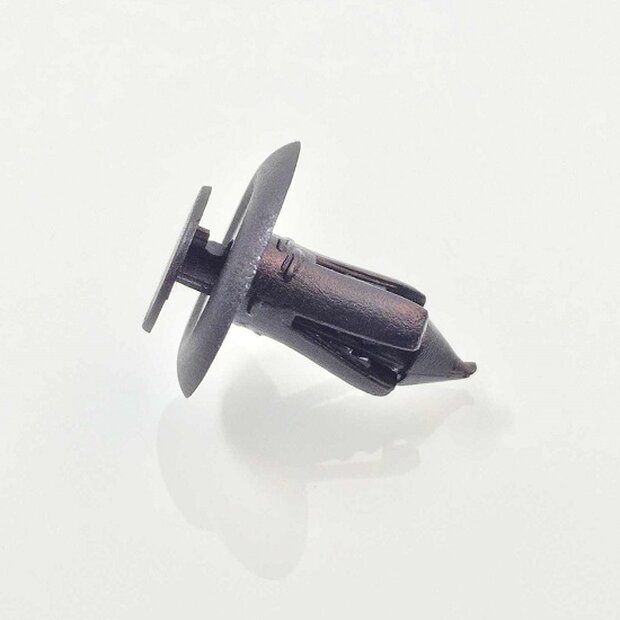 Arlows 10x Plastic Rivet Black Clip Screw 8mm Clamping 022