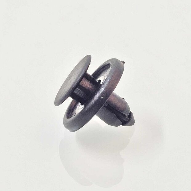 Arlows 10x Kunststoff Niete Schwarz Clip Schraube 7mm Klemmung 030