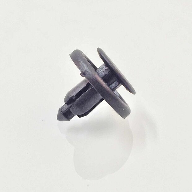 Arlows 10x Kunststoff Niete Schwarz Clip Schraube 7mm Klemmung 030