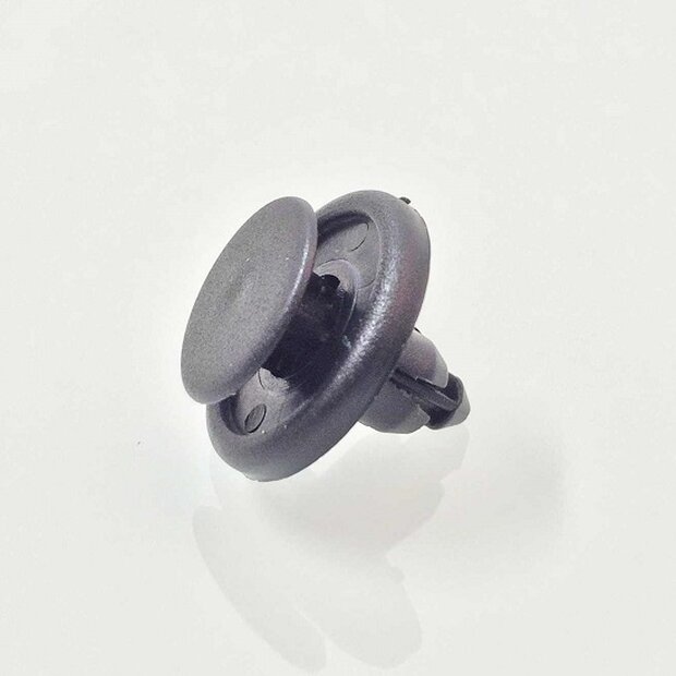 Arlows 10x plastic rivet black clip screw 7mm clamping 030